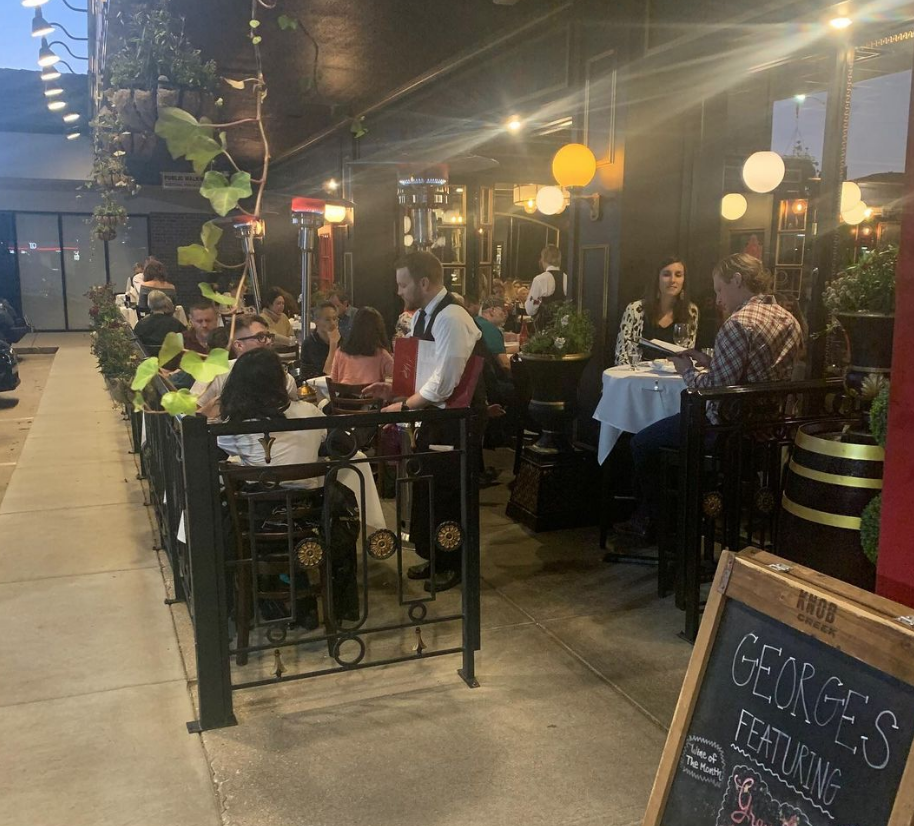 George's French Bistro Outdoor Patio Wichita